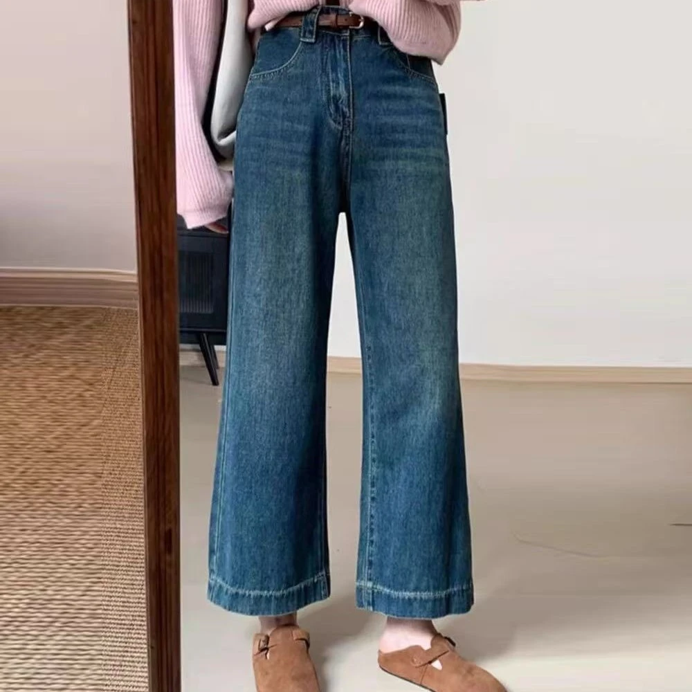 休闲微喇牛仔裤时尚百搭