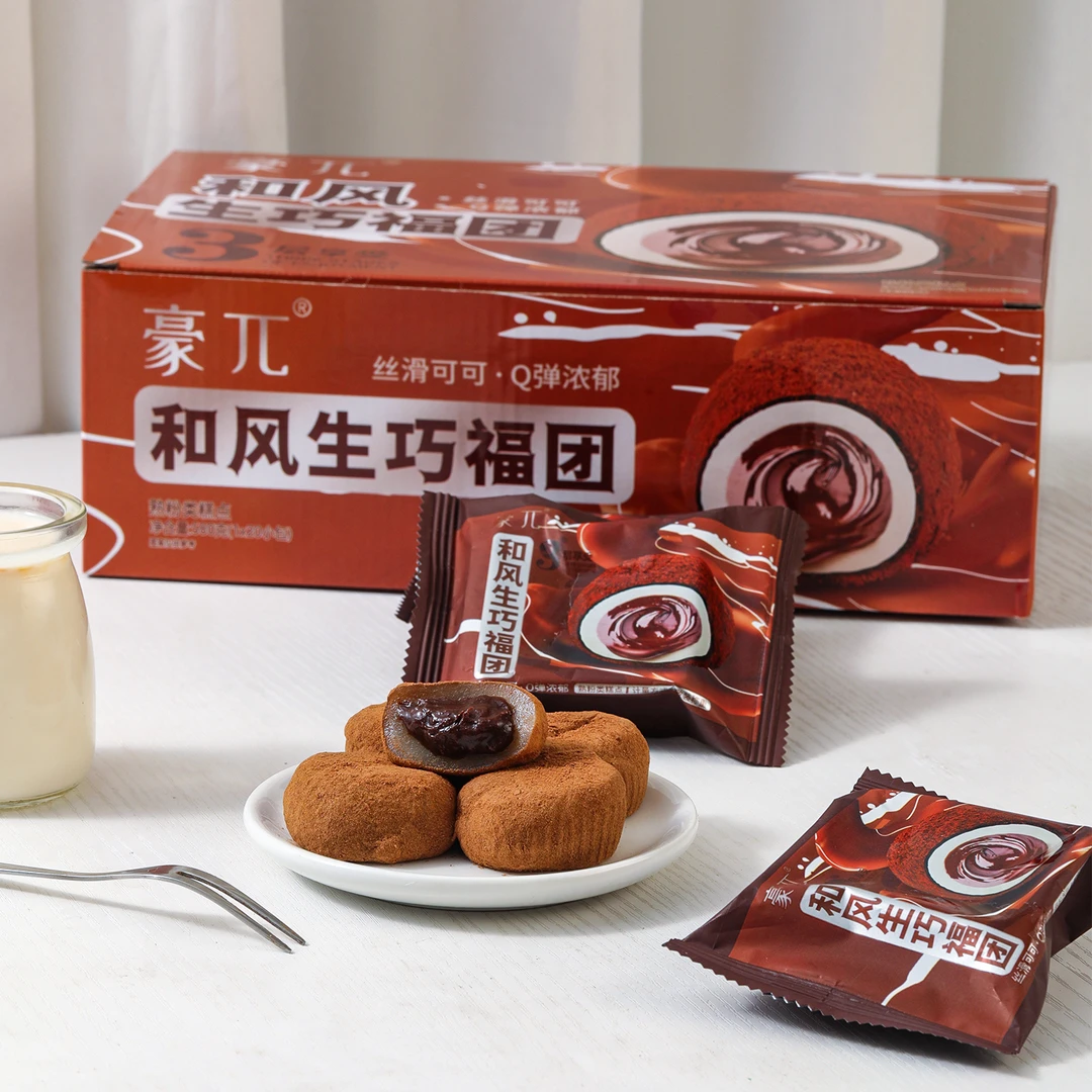 豪π糯米福团软糯香甜夹心爆浆糕点休闲零食