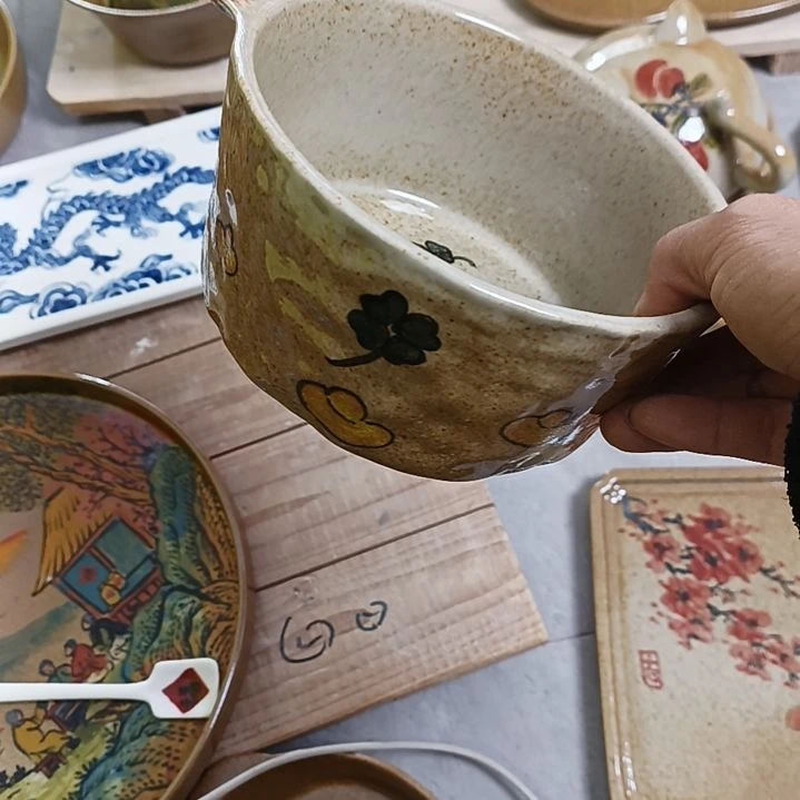 盘宝**金景德镇手绘釉下彩手绘