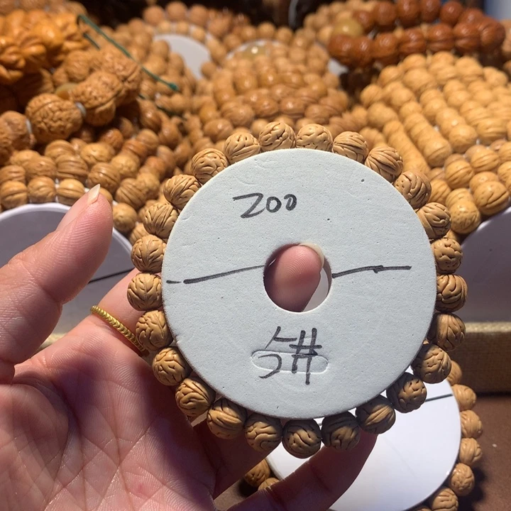 独***狼手串桃核5#大肠纹手串