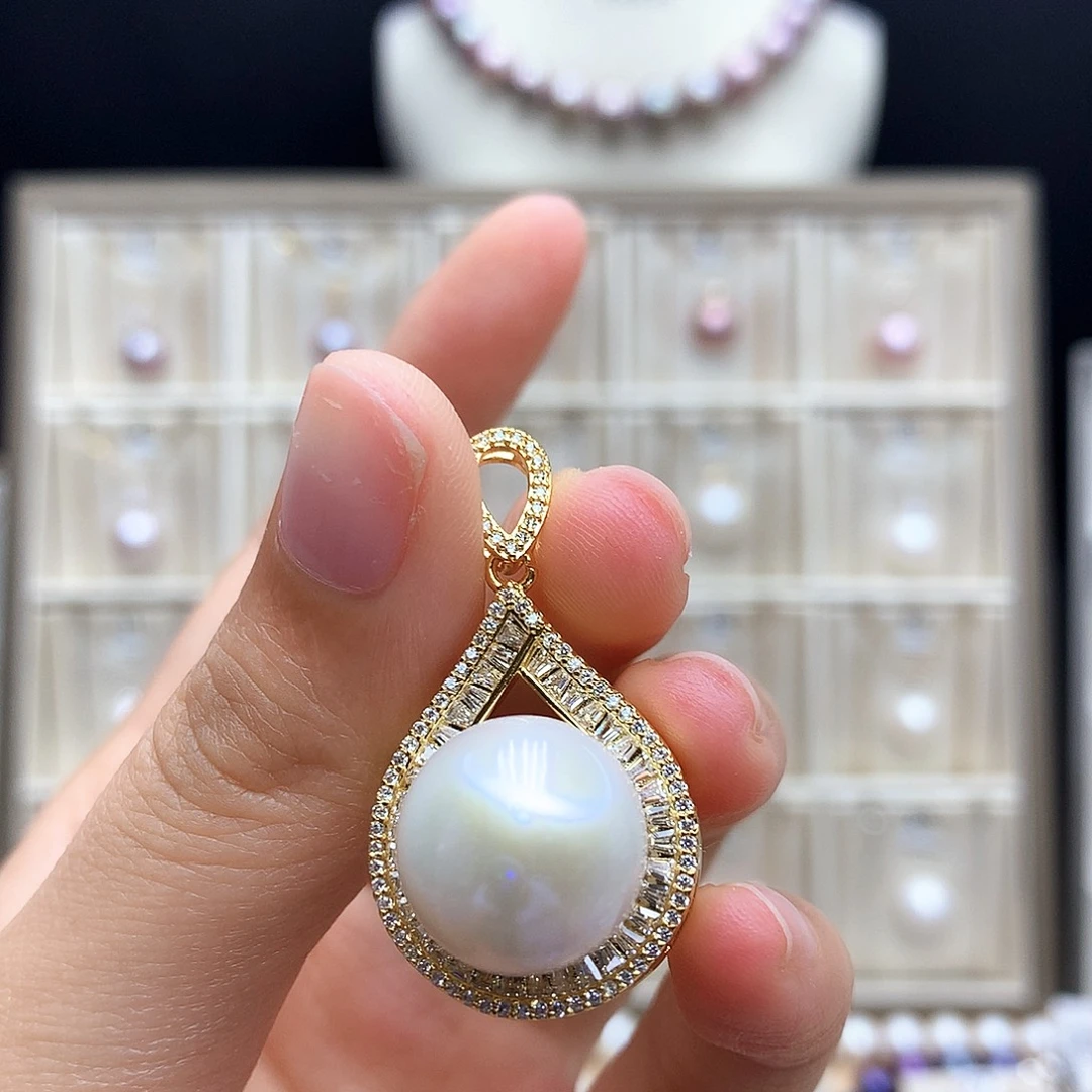 项链合金淡水珍珠