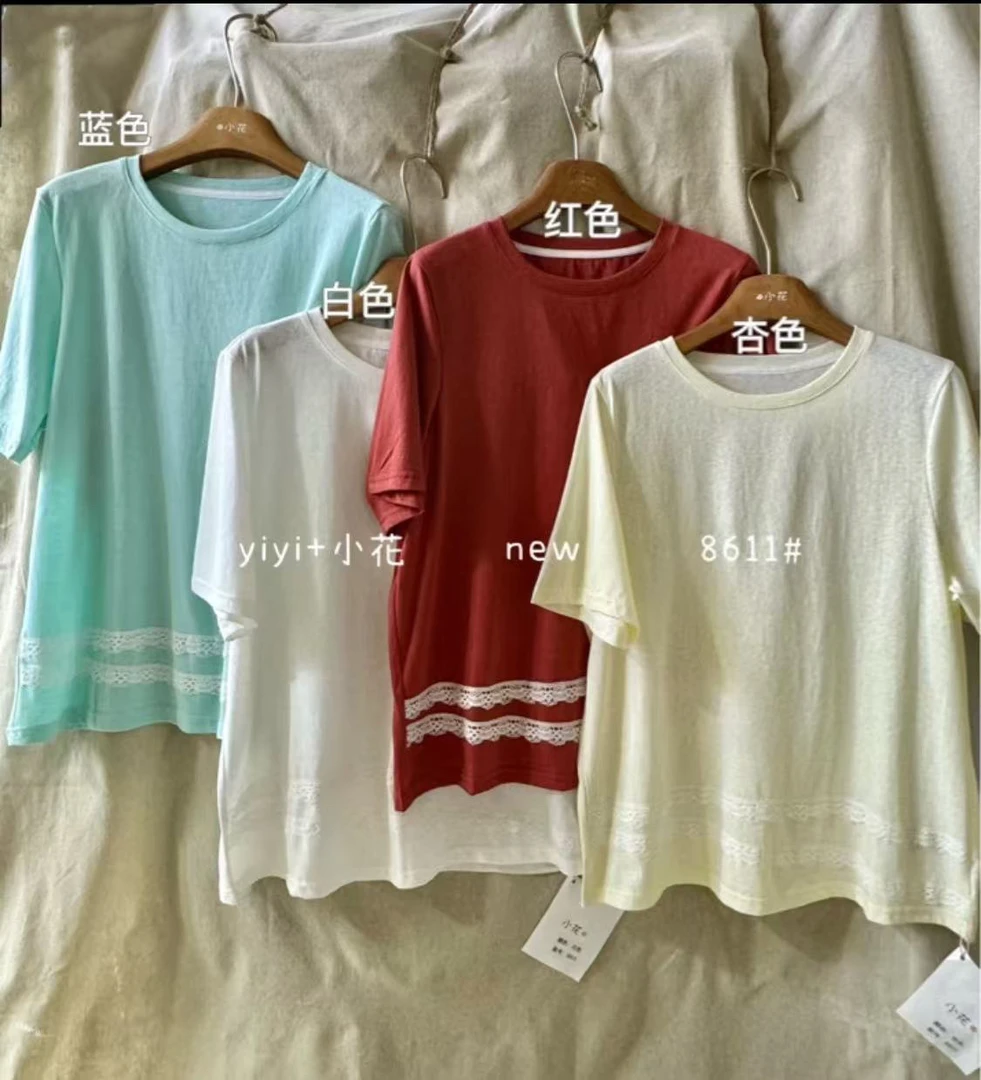 XH（8611）森系花边短袖T裇  FL