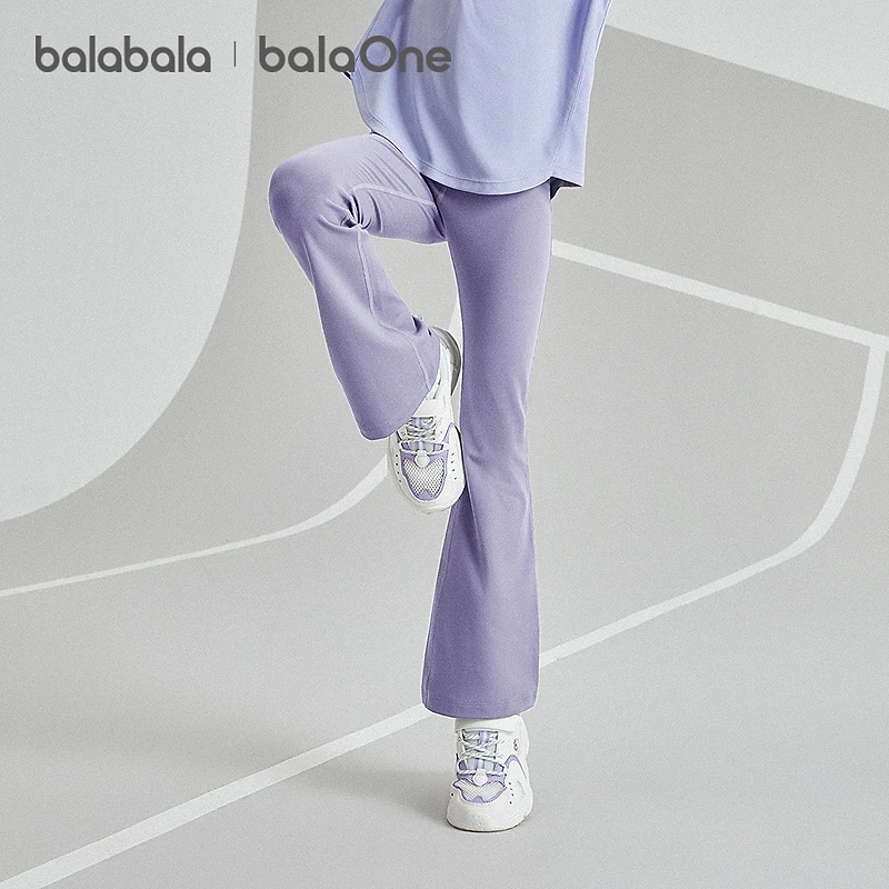 【balaOne】巴拉巴拉童装女童打底裤秋新儿童长裤高弹喇叭裤子