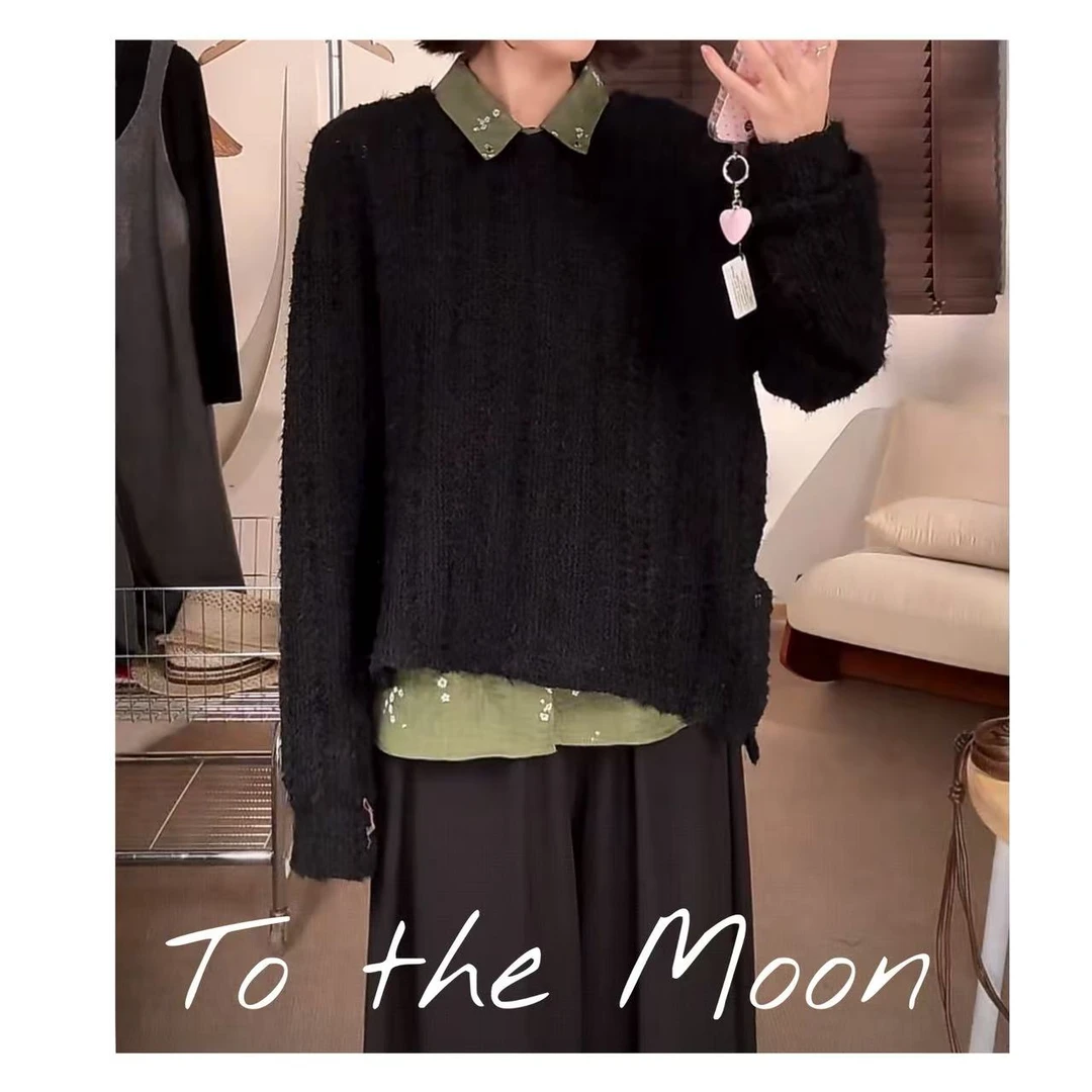 Zoe 原创【完美的不在场证明】显瘦针织毛衣休闲百搭时尚针织