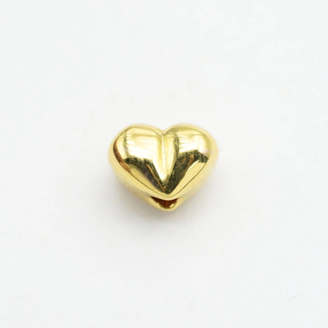 18k金屁桃爱心配件  约4.5mm*5.9mm【QL07205】