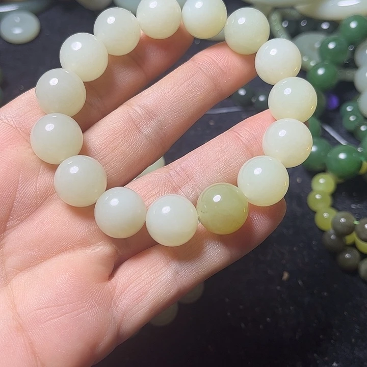 和田玉未镶嵌手串14