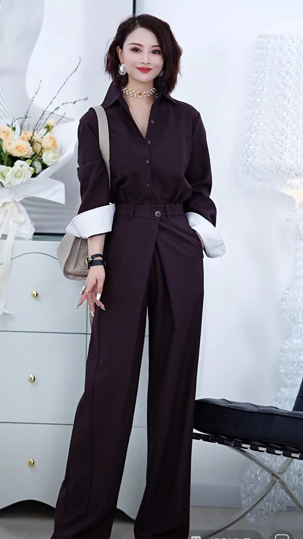 【RZ】衬衣两穿连体裤