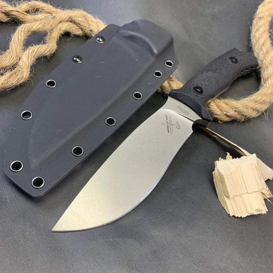 修罗-天工DC53钢战术把玩水果小刀手工多