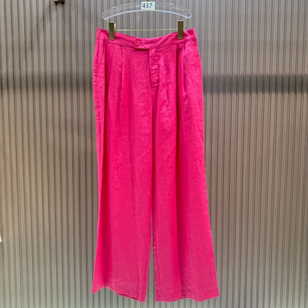 2258 亚麻休闲裤阔腿裤