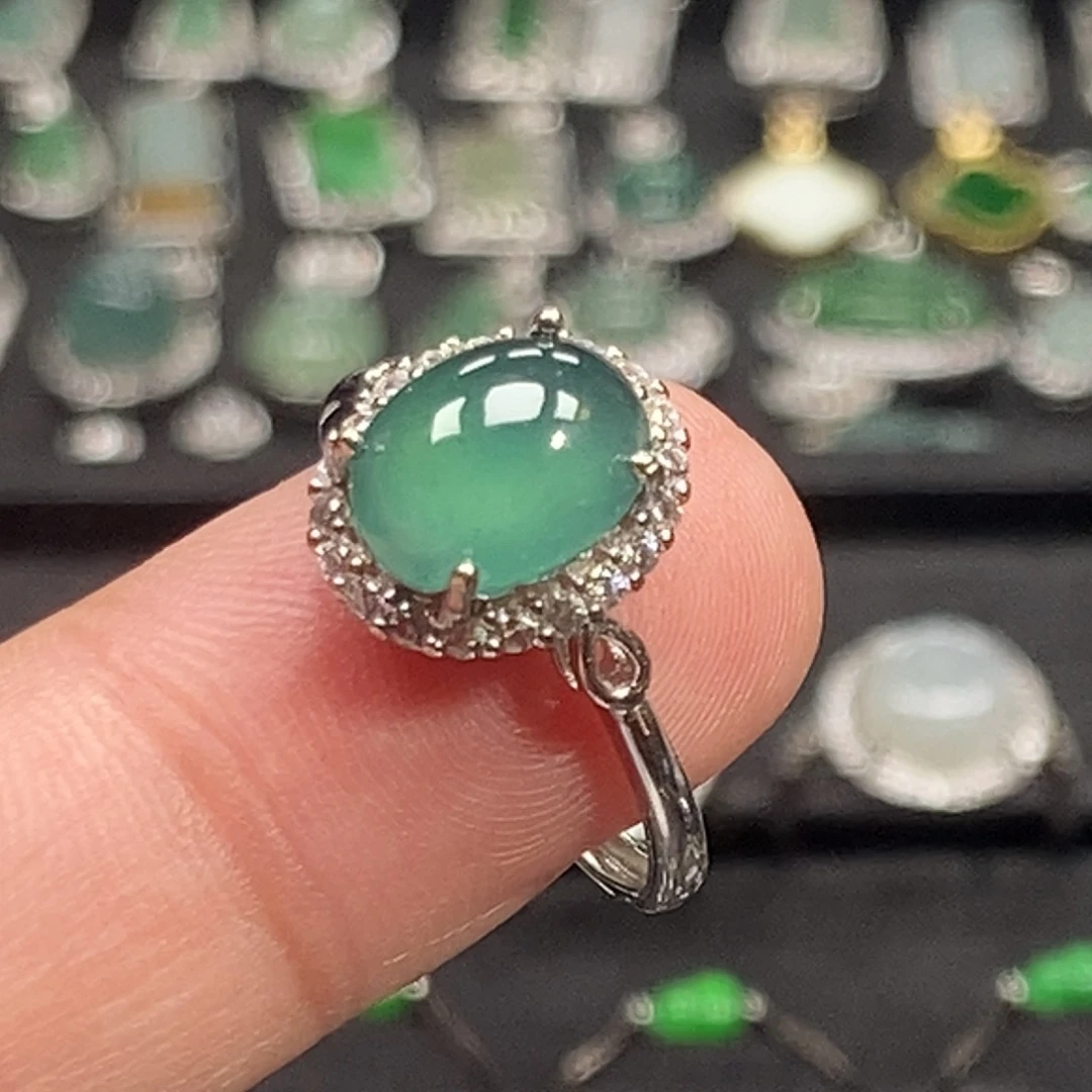 翡翠银S925镶嵌颈饰