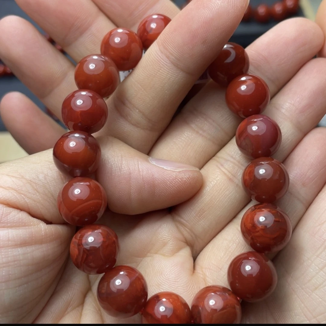 天然南红玛瑙手串12