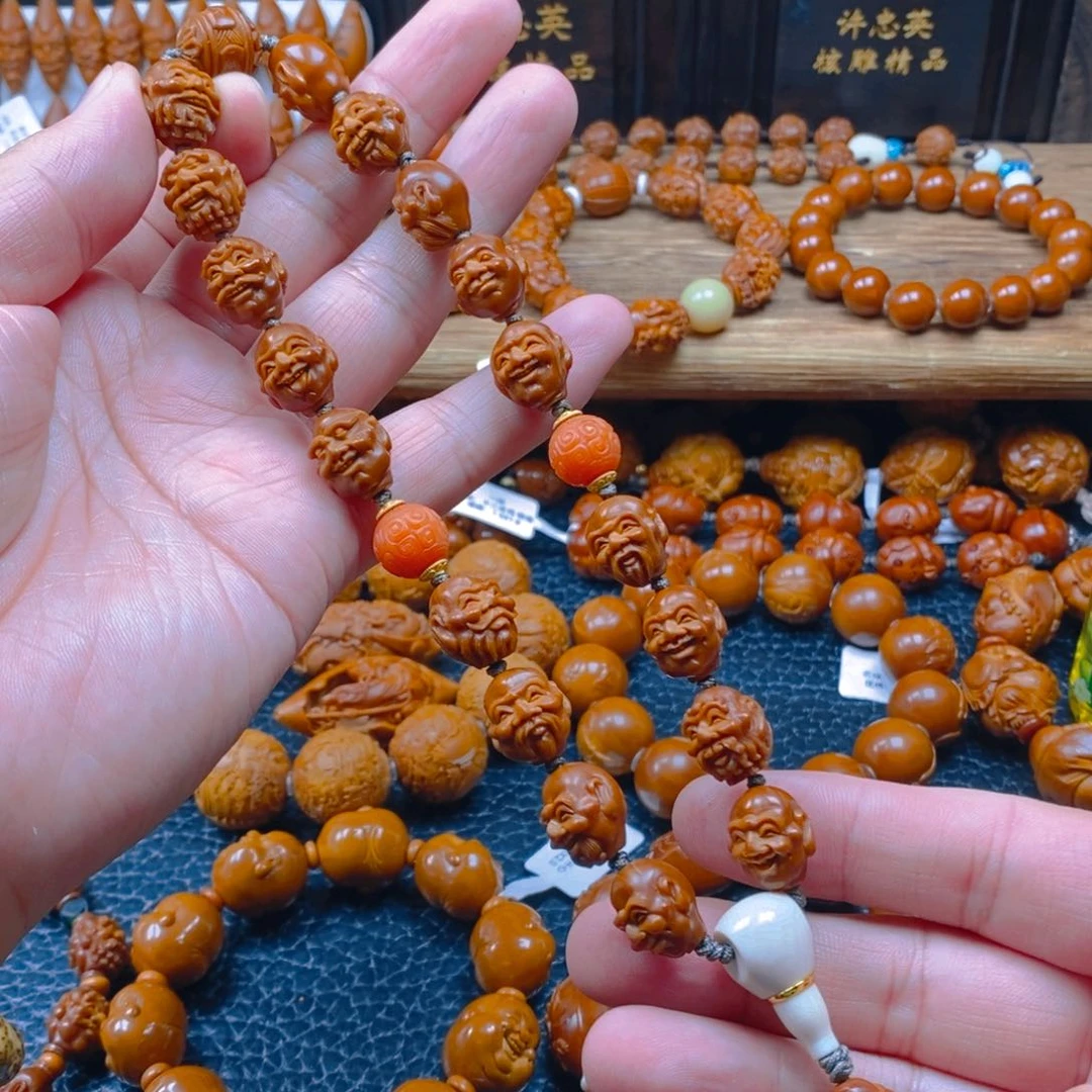 手串/手链橄榄核许忠英1.3×1.4欢喜十八罗汉（代表作）