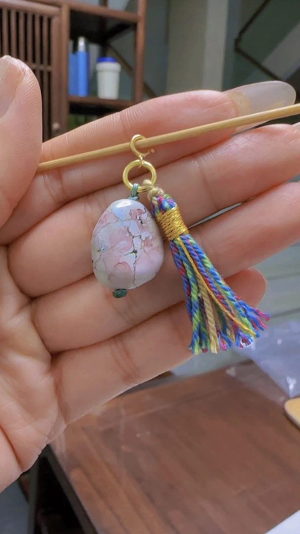 548<娇丰珠宝>时尚简约百搭糖豆吊坠包包挂手机挂