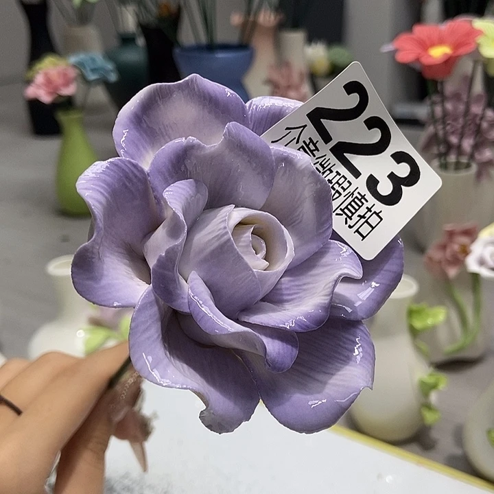 陶瓷纯手工捏花设计