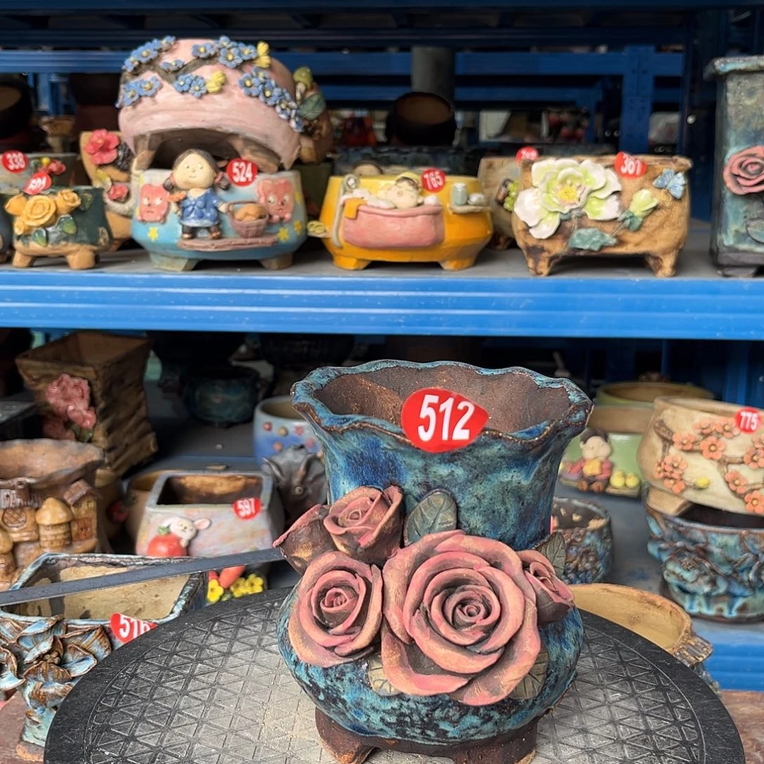 512 号陶然花器手工花盆