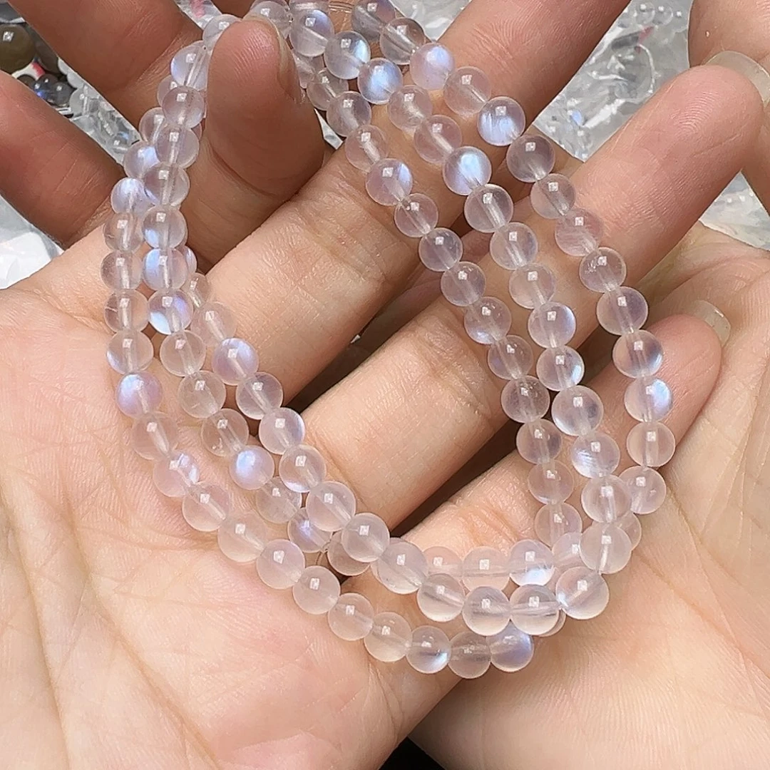未镶嵌手链月光石多样性发一