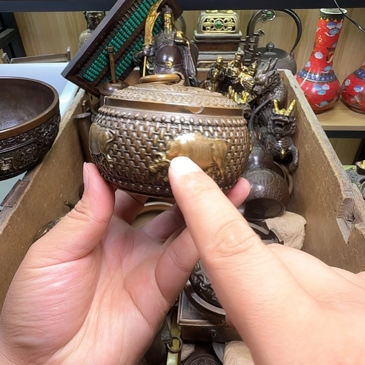 铜器办公室茶室摆件