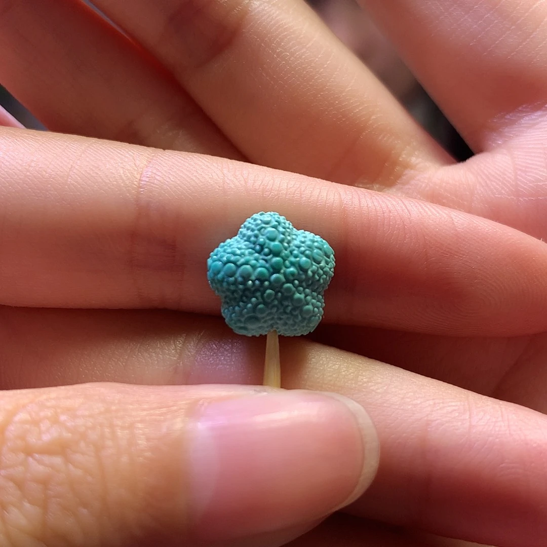 绿松石未镶嵌雕刻件水**成