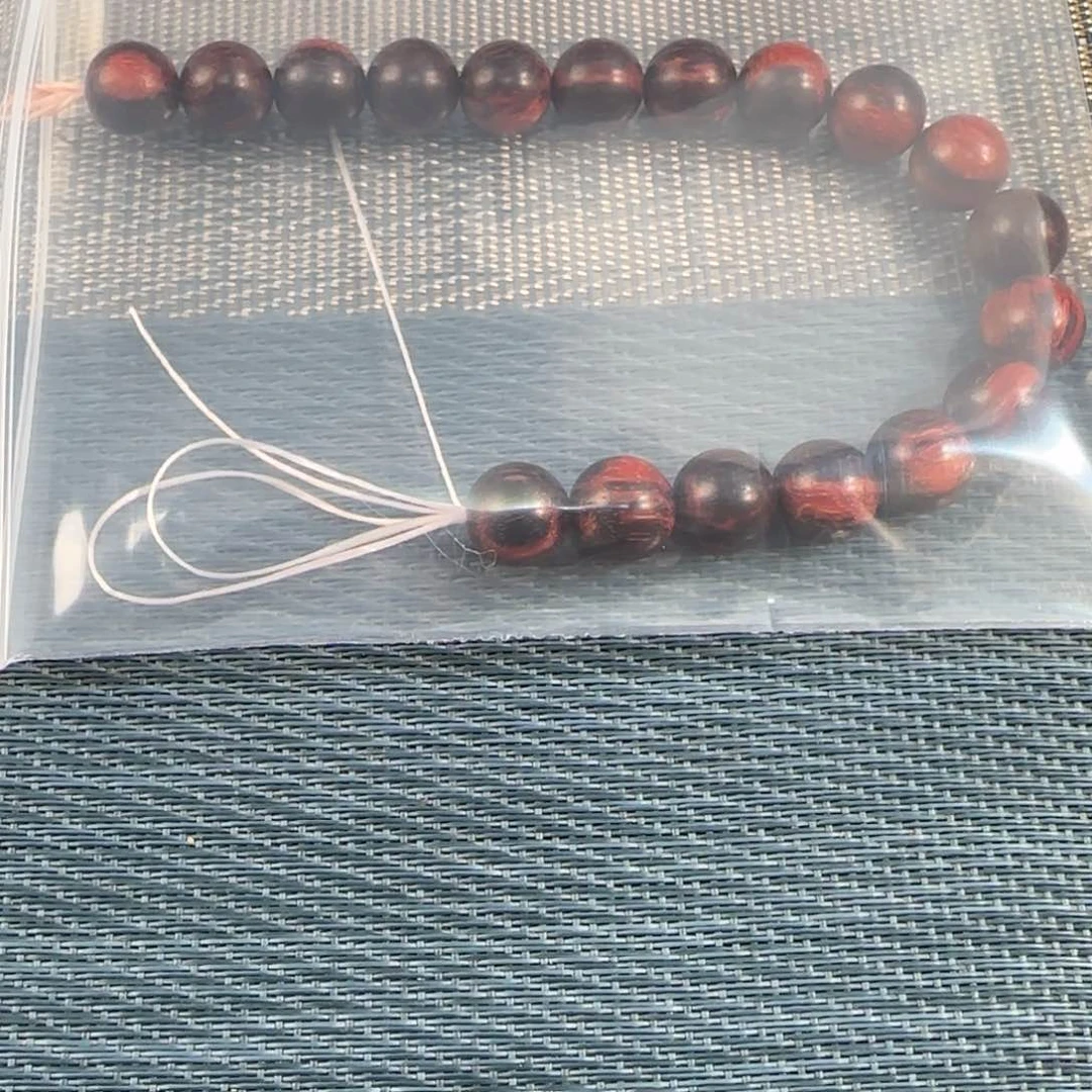 木棋紫檀单圈1.2手串瑕疵