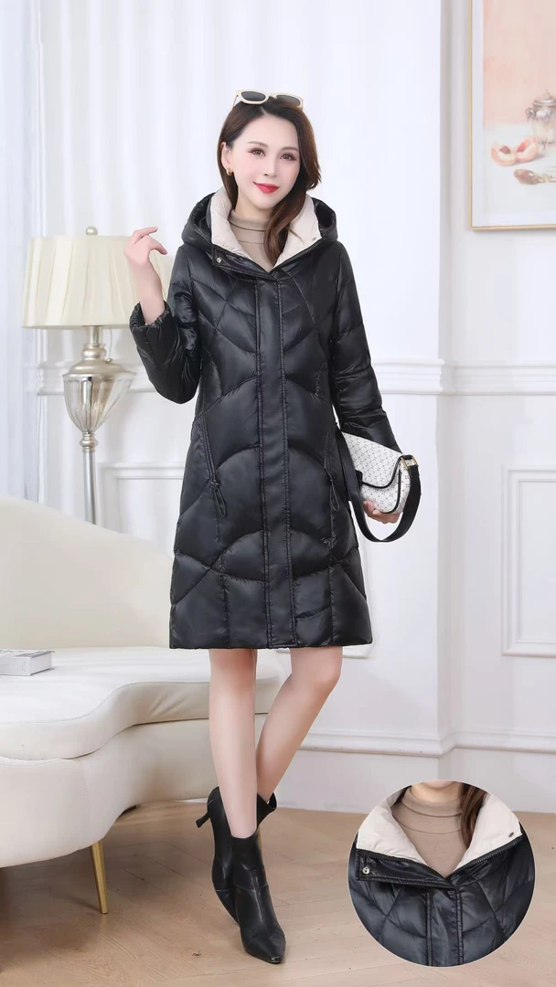 CF573 新款秋冬气质加厚保暖长款外套休闲防风显瘦百搭韩版
