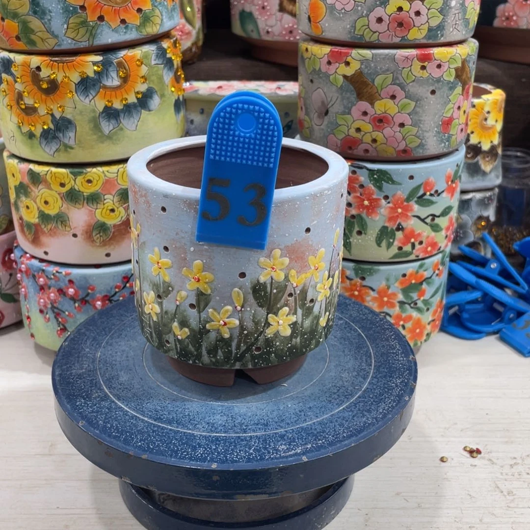 红陶楠****?多肉花盆直筒