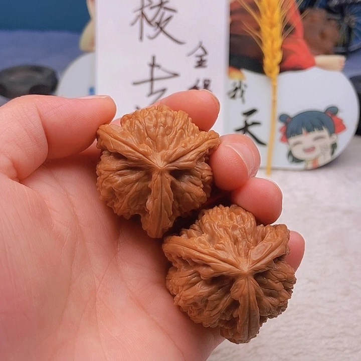 吊坠文玩核桃支***哲三棱