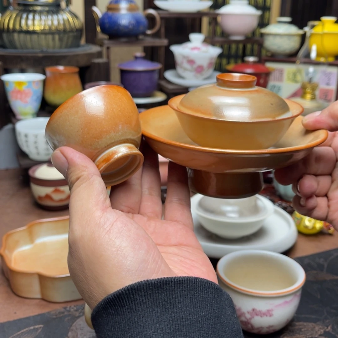 R***.素铭品瓷釉下彩茶具