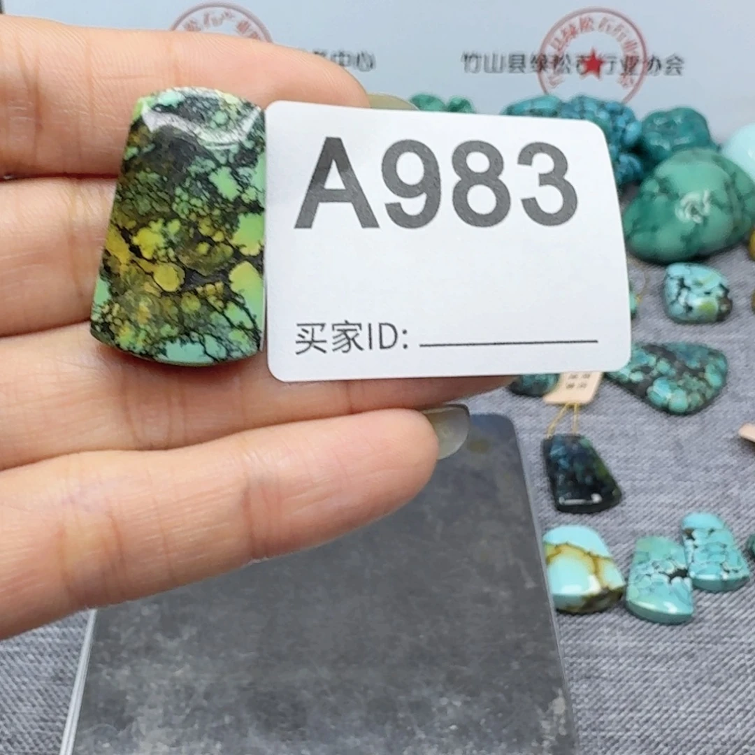 未镶嵌绿松石无事牌九*杨