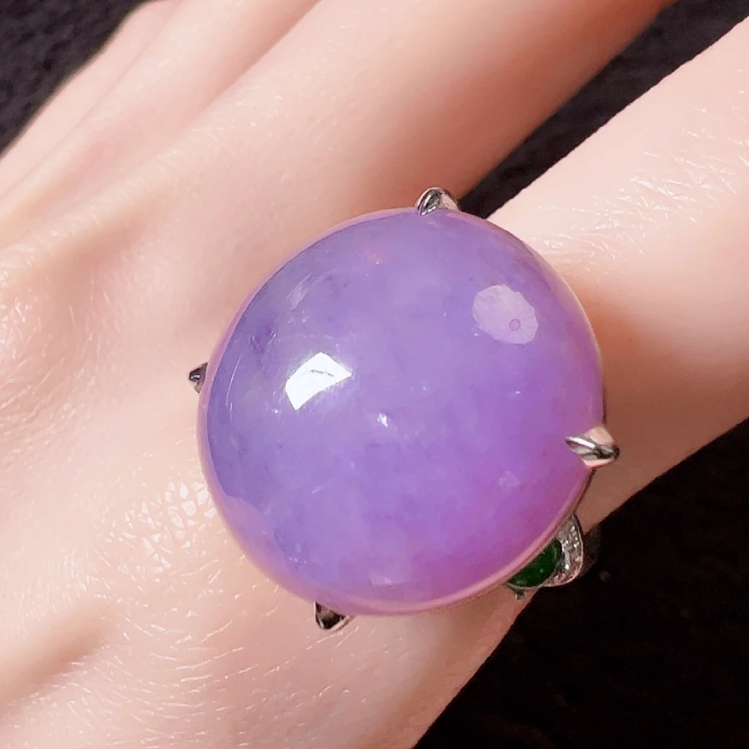 翡翠18K金镶嵌戒指签收后24小时鉴赏期，过时不退