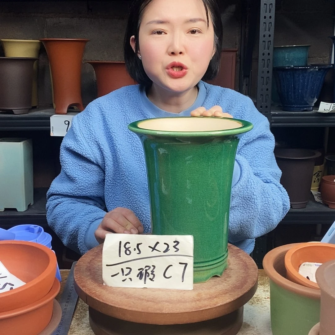 紫砂紫砂花盆一只C7