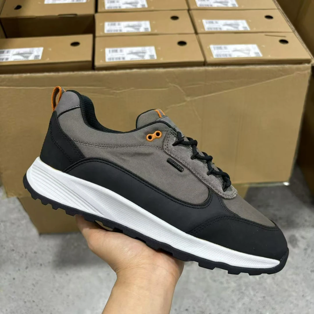 会呼吸的鞋/灰色！防水网面运动休闲鞋（皮鞋尺码）