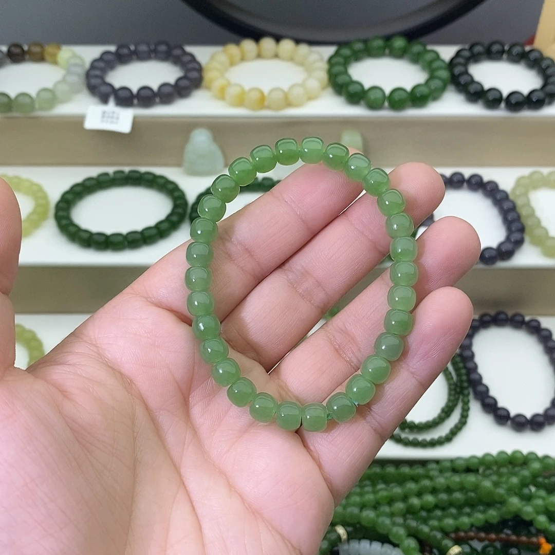 骑***园和田玉未镶嵌手链