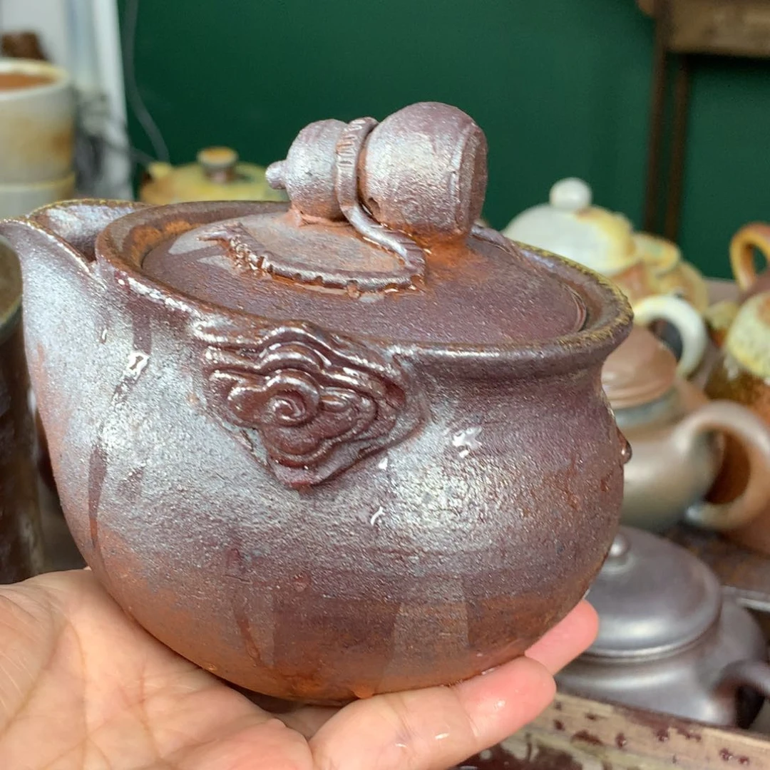 紫砂柴烧纯自然柴烧