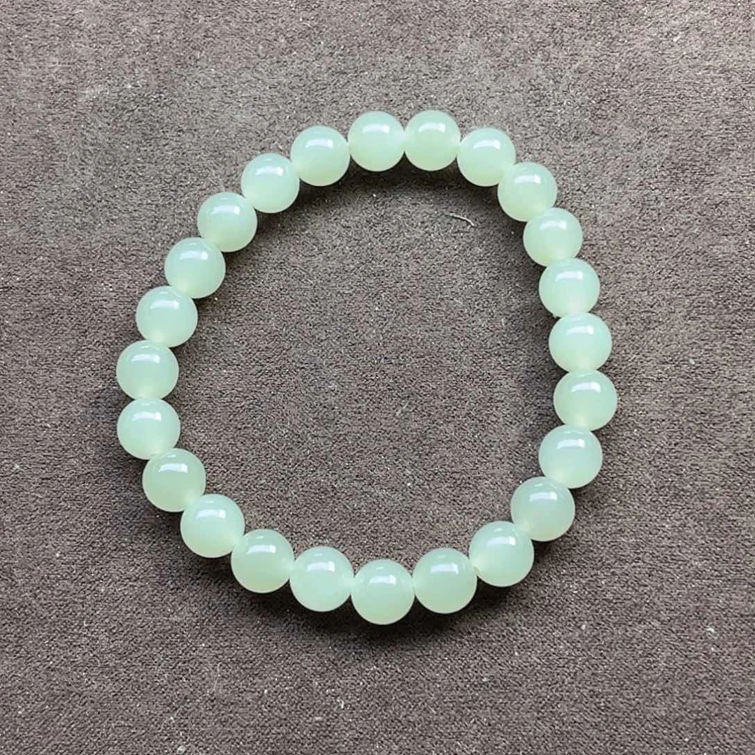 手链未镶嵌和田玉雅*且末四号矿钢板料卡8手串