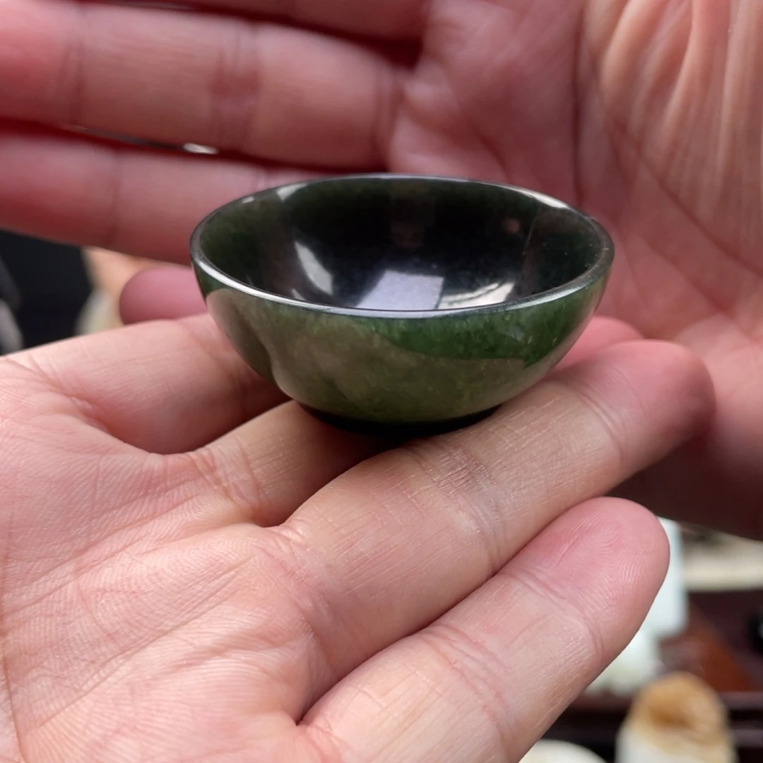 未镶嵌和田玉摆件和田玉茶杯未镶嵌