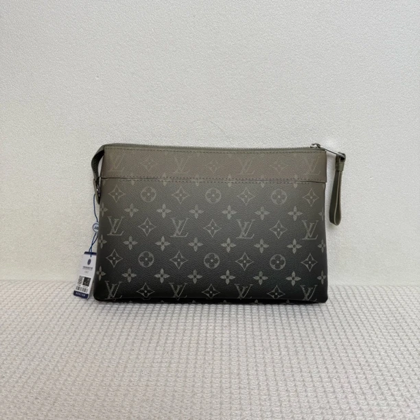 99新 LouisVuitton/路易威登  6412/男士时尚渐变色老花手拿包