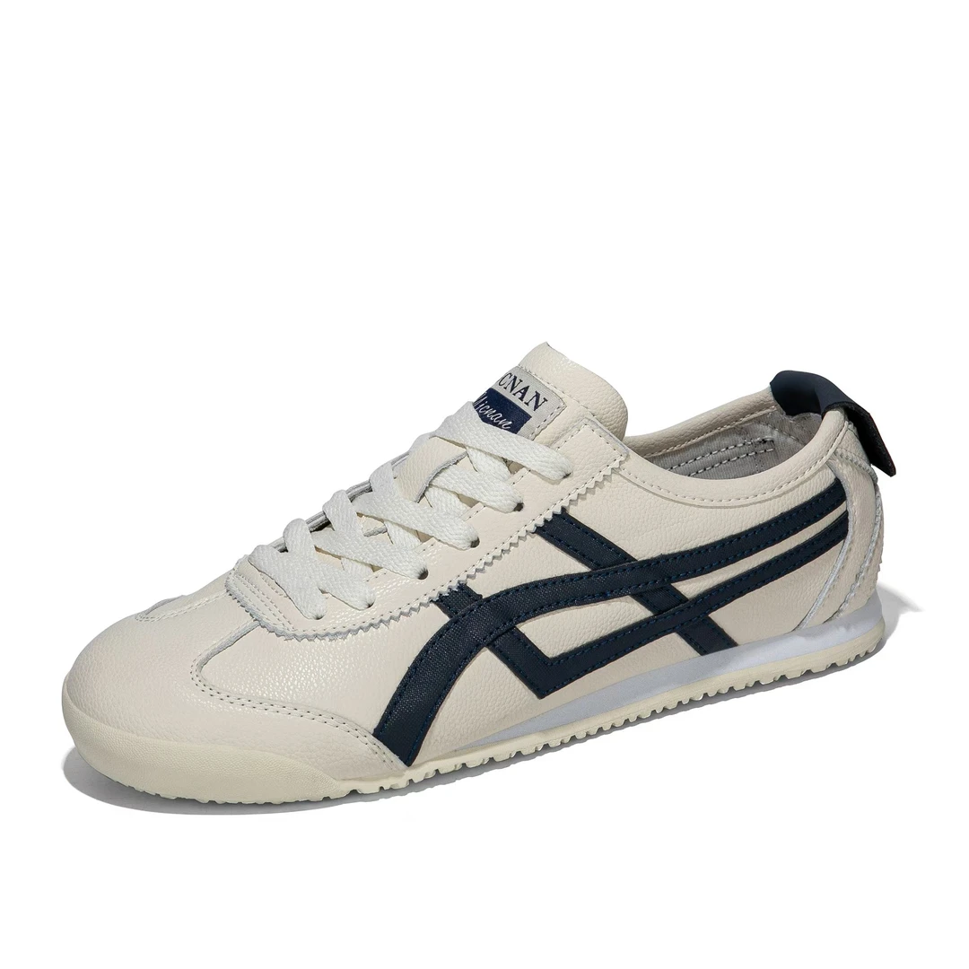 2025冢虎情侣阿甘鞋皮面透气软底时尚休闲低帮情侣慢跑鞋百搭男鞋