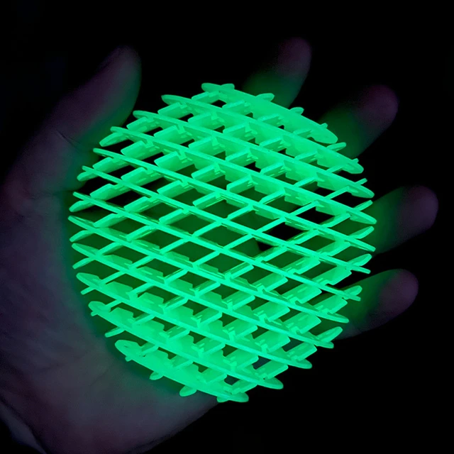 网红新款荧光3d打印萝卜弹力网解压变形蠕虫网格发泄伸缩弹射玩具