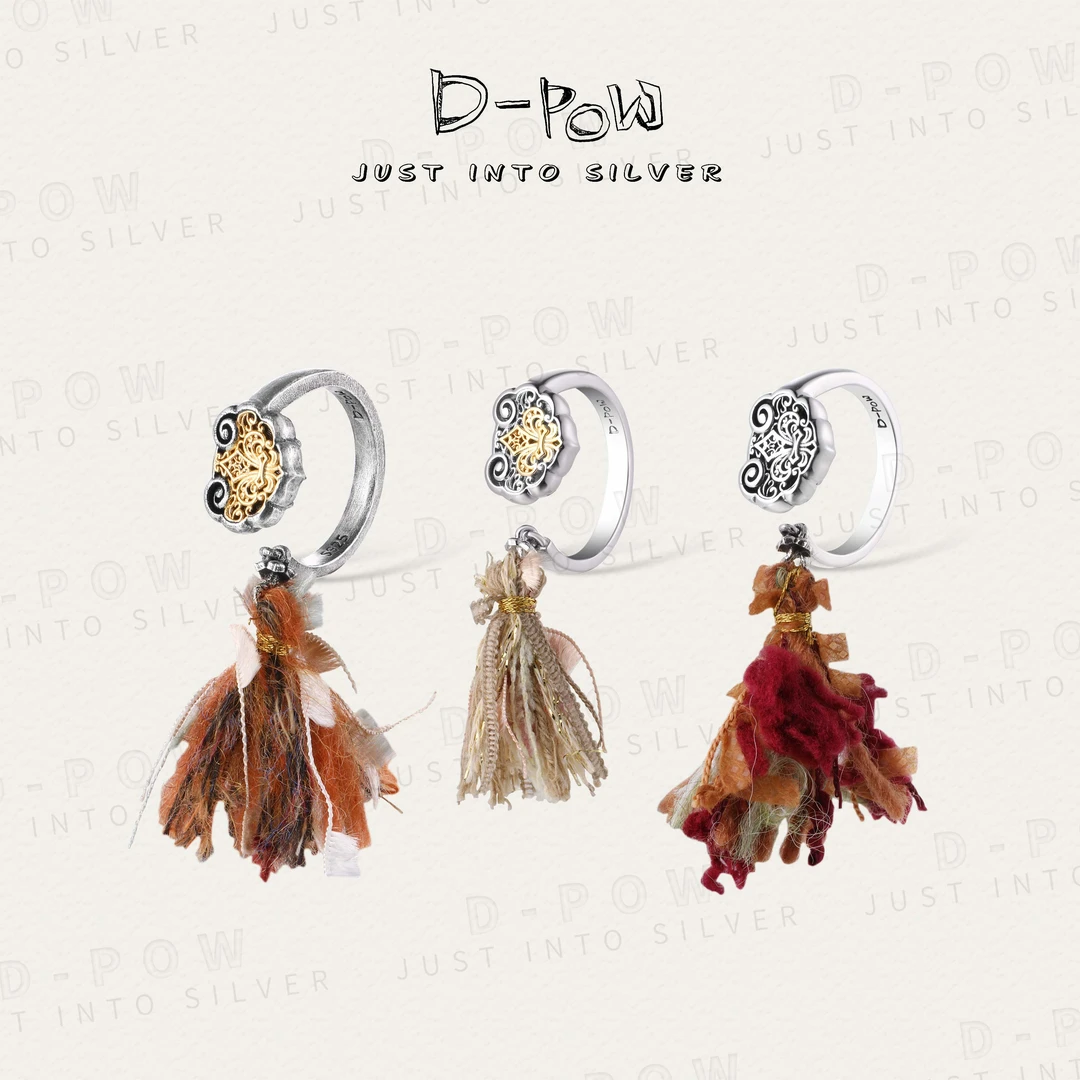 灯小炮 925银戒指 【鸢尾如意】戒指（9665）