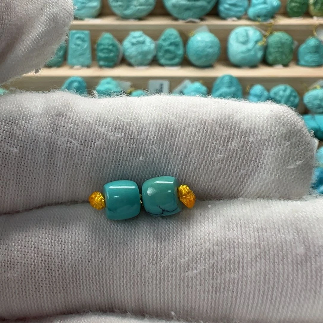 未镶嵌绿松石直切珠5.8x5mm