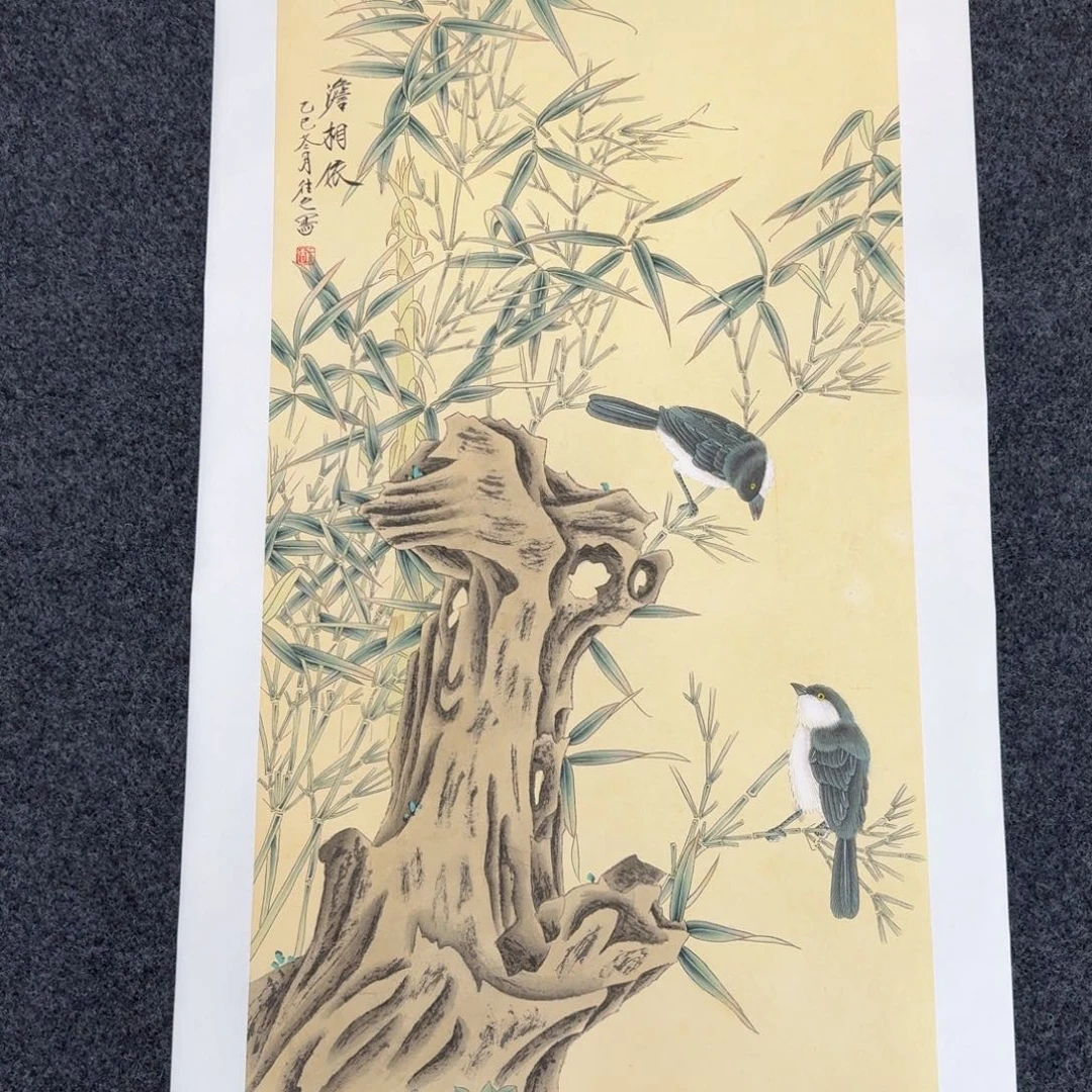 国画纯手绘山水花鸟作品