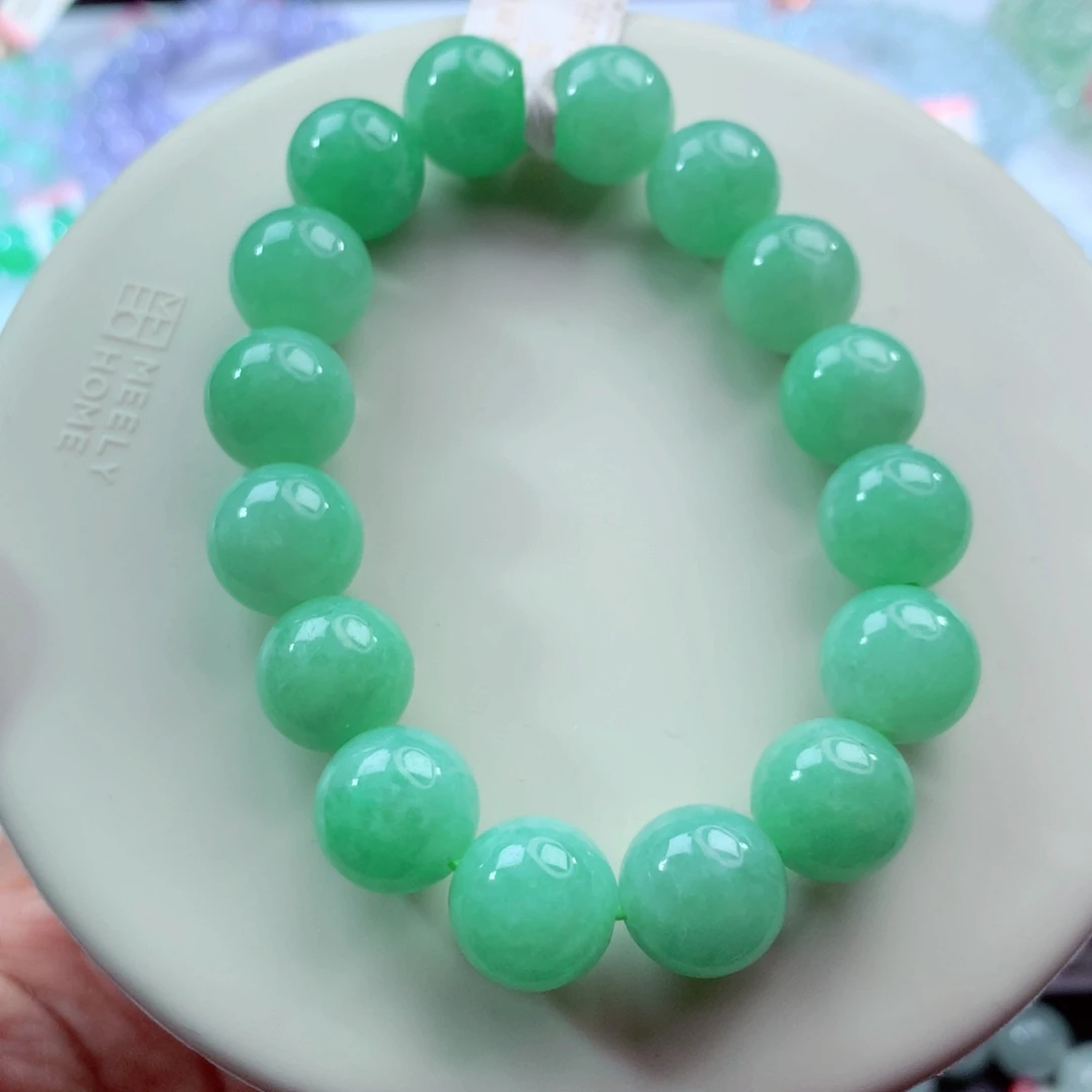 翡翠未镶嵌手链卡12.5