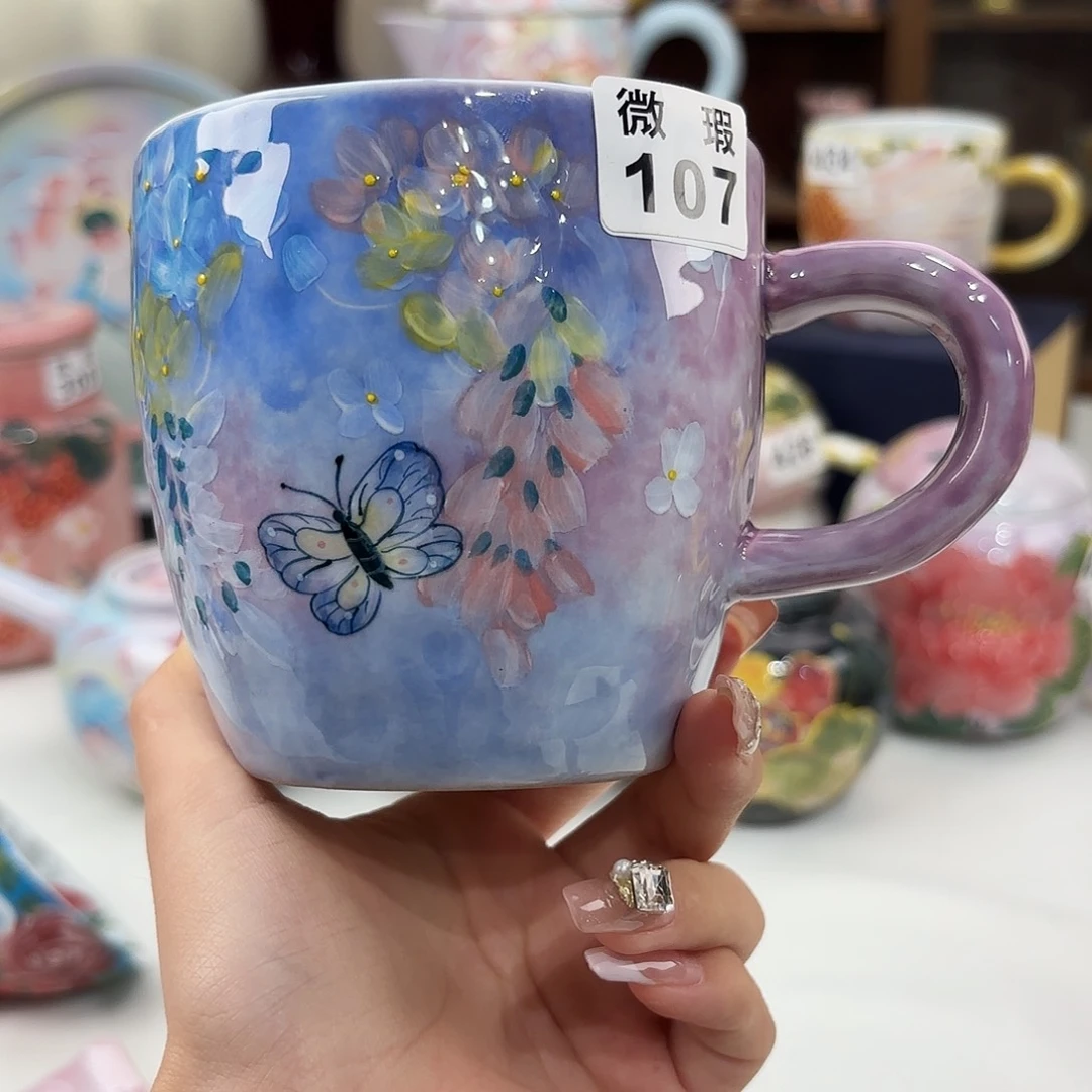 景德镇手绘高温釉下彩陶瓷茶具