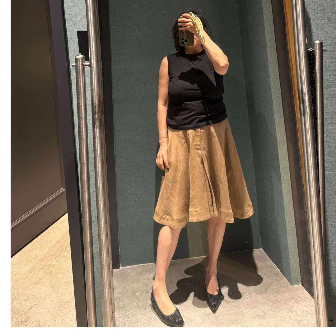 COCOLINDA | 莱赛尔亚麻老钱半裙Q3148