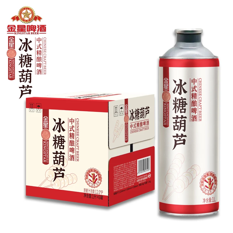 金星冰糖葫芦中式精酿啤酒1L*6罐