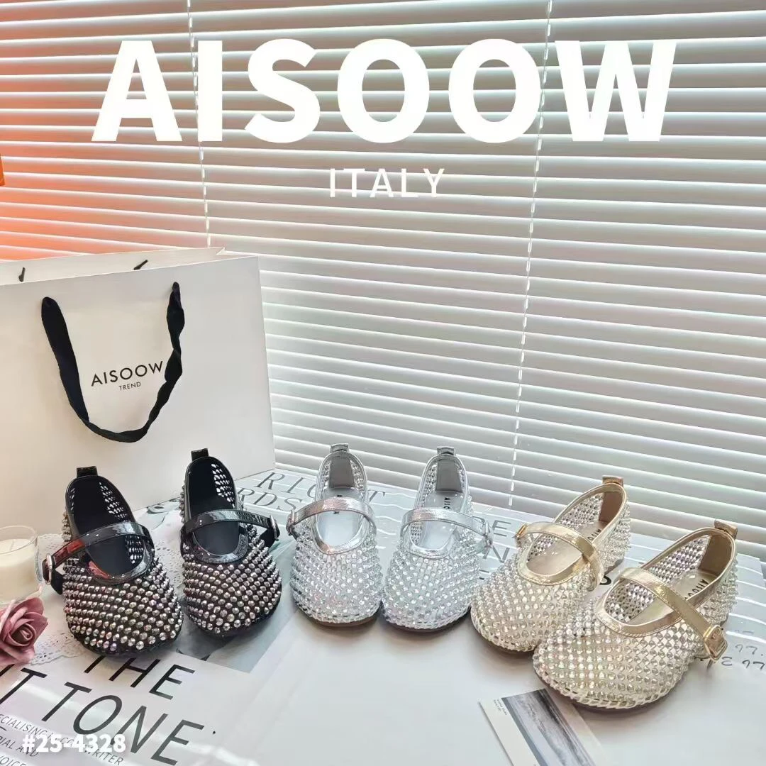 圆头浅口玛丽珍鞋低跟中口单鞋夏季小香风轻奢鱼网带钻女鞋