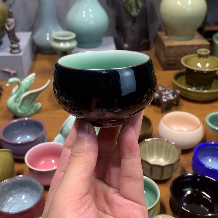 龙泉青瓷双釉结合