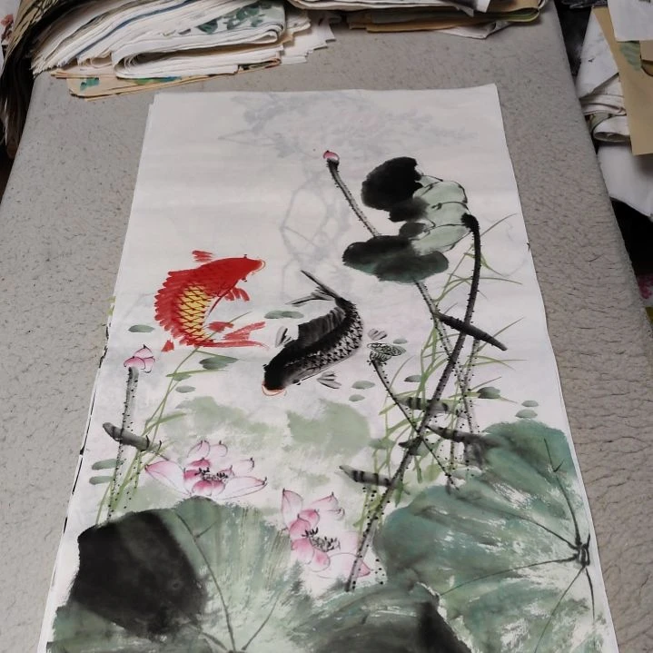 水***微国画国画花鸟花鸟花鸟