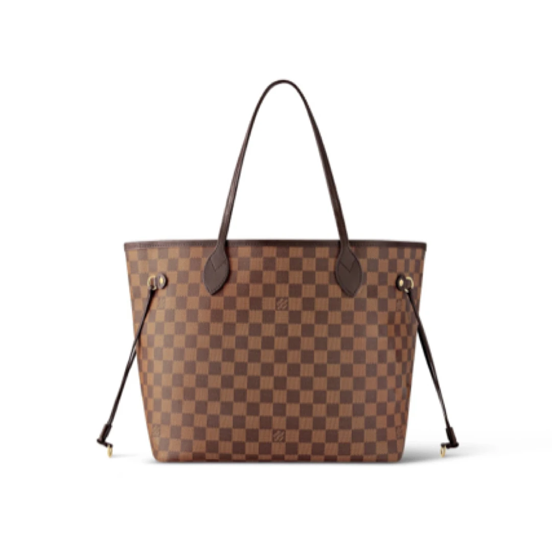 95新 LouisVuitton/路易威登 13662438/KIKIFIFI/棕棋盘中号托特
