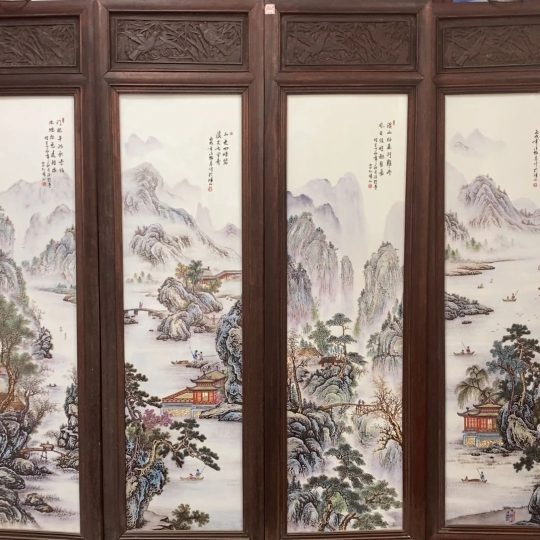 瓷片爱***赢景德镇瓷板画柴窑烧制